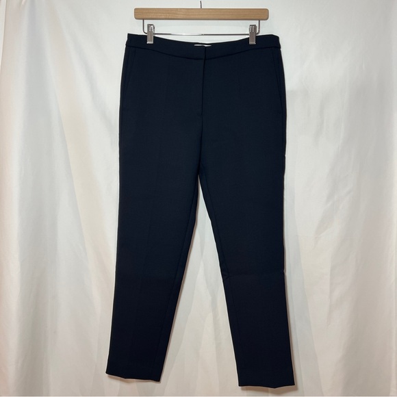 Pants - Sandro Paris Womens Straight Leg Trousers Pants in Black Size 40